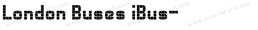 London Buses iBus字体转换